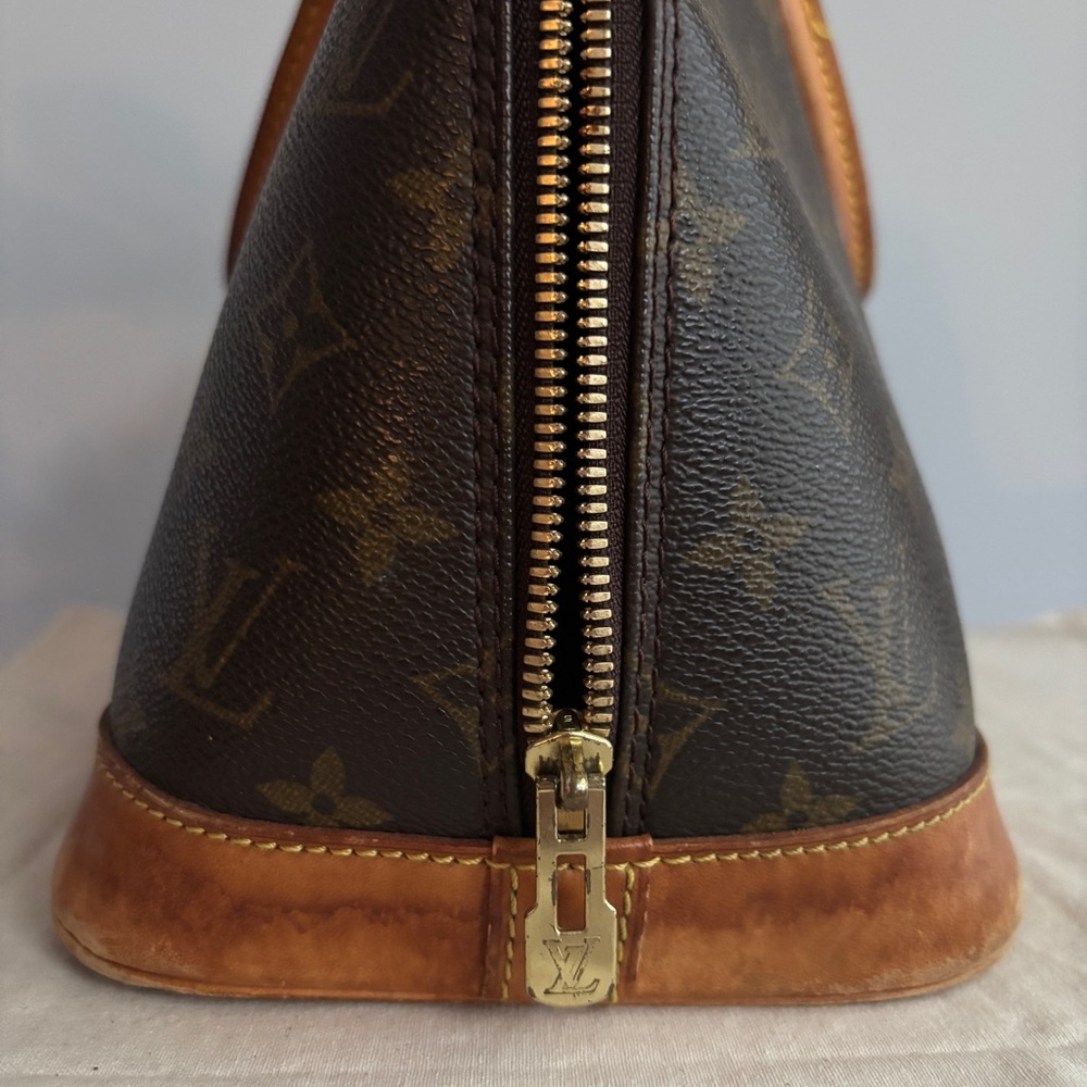 Louis Vuitton PM Alma Monogram Canvas Double Handle Bag Made in France 2001 - Picture 7 of 11